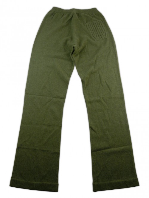 Fay Pantaloni Donna Cashmere Zampa Verde